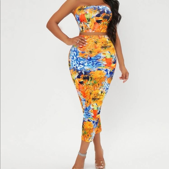 shein sxy Dresses & Skirts - Tube top & skirt set